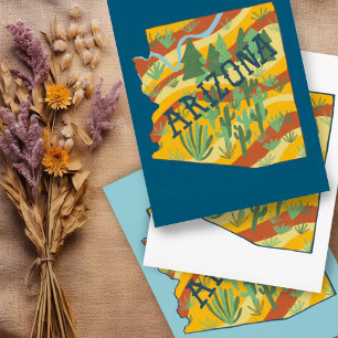 Carte illustrée de l'Arizona