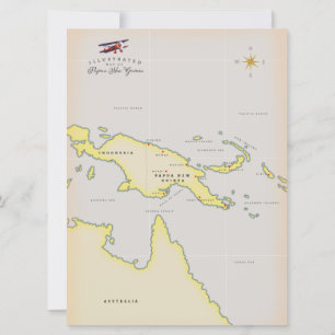 Carte illustrée de Papouasie-Nouvelle-Guinée