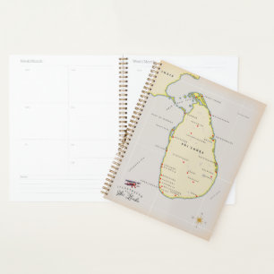 Carte illustrée de Sri Lanka