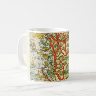 Carte illustrée de Stromstad Suède Mug