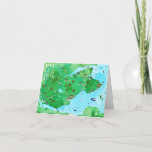 Carte illustrée Fife Coastal Path Scotland