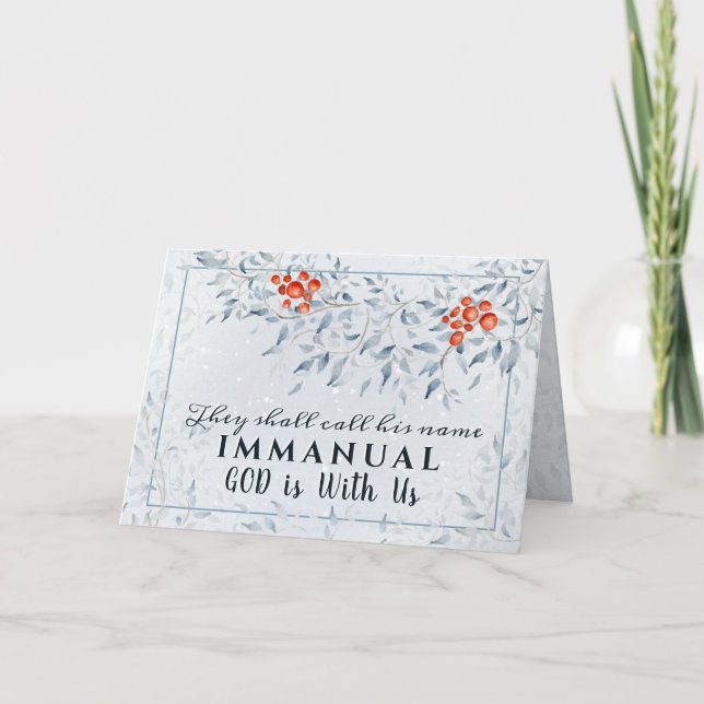 Carte Ils appelleront Son nom Emmanuel, Noël (Devant)