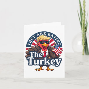 Carte Ils Mangent Des Dindons Drôle Faire Thanksgiving G