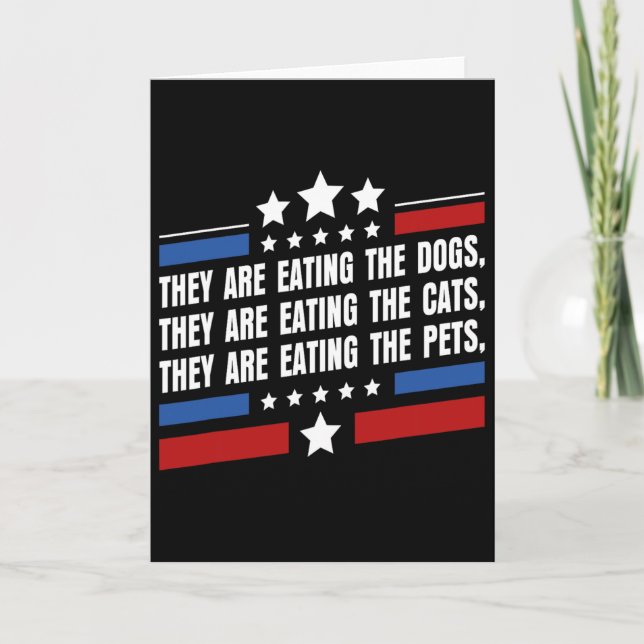 Carte Ils Mangent Les Chiens Les Chats Les Animaux Domes (Devant)