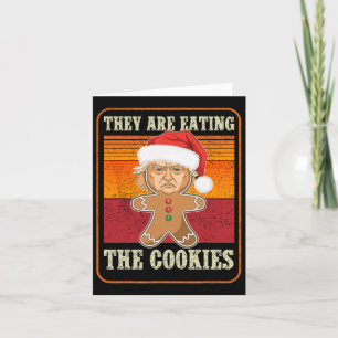 Carte Ils Mangent Les Cookies Noël Trump Humour
