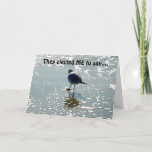 CARTE ILS M'ONT ÉLU POUR DIRE : PROFITEZ DE L'ANNIVERSAI