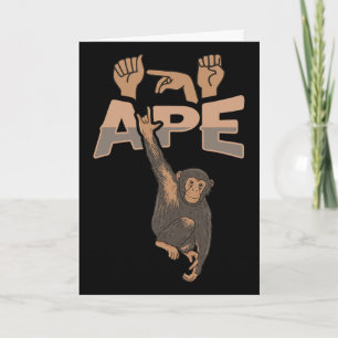 Carte Ily Ape Langue Des Signes Asl Geste De La Main Per