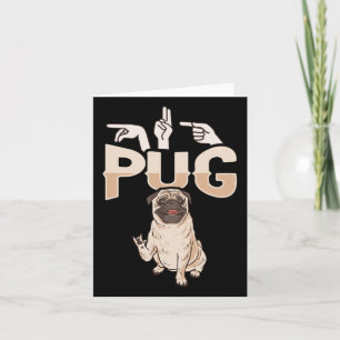 Carte Ily Pug Langue Des Signes Gestuelle Sourds Perte A