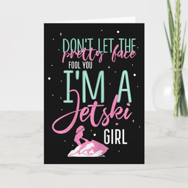 Carte I'm A Jet Ski Girl Funny Saying Racing  (Devant)