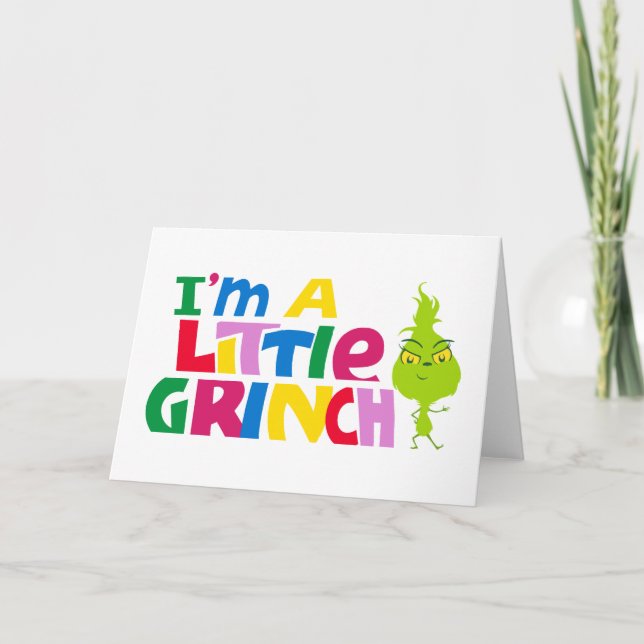 Carte I'm a Little Grinch Colorful Graphic (Devant)