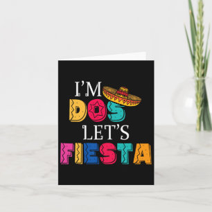 Carte I'm Dos Let's Fiesta Taco Twosday 2e Birthday 2 Y