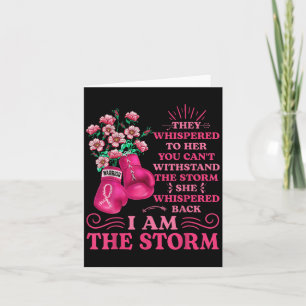 Carte Im Le Guerrier De La Boxe De Tempête Pink Ribbon F