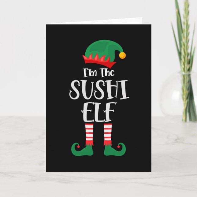 Carte Im L'Elf de Sushi Noël Correspondant (Devant)