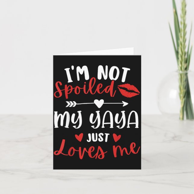 Carte I'm Not Siled My Yaya Loves Me Family Reunion Matc (Devant)