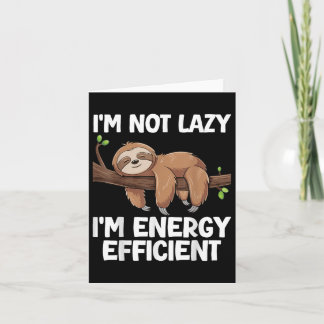 Carte Im Pas Lazy Im Économie D'Énergie Sloth