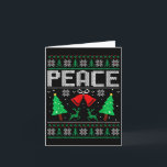 Carte Im Peace - Je viens en Paix Couple Correspondant T<br><div class="desc">Im Peace - Je viens en Paix Couple Correspondant T-shirt de Noël laid</div>