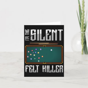 Carte Im Silent Senst Killer Snooker Pool Billard P