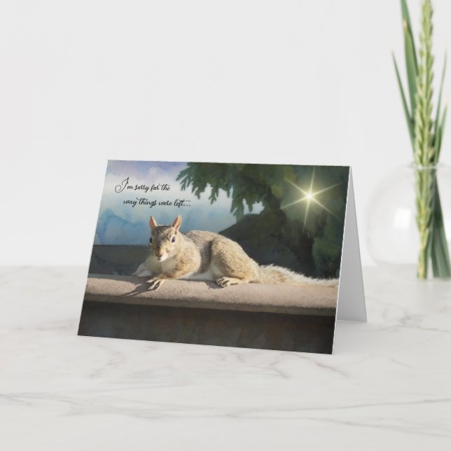 Carte I'm sorry for the way things were left - Apology (Devant)