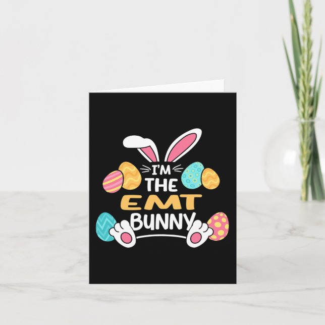 Carte Im The Emt Bunny Paramedic Pâques (Devant)