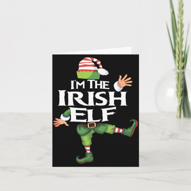 Carte Im The Irish Elf Christmas Eve Xmas Elf Squad Cos  (Devant)