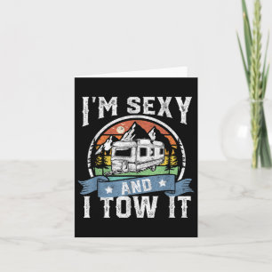Carte Im Y Et Je Tow It Funny Camper Rv Camping Trailer