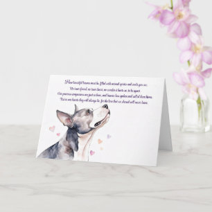 Carte Image de Pitbull de sympathie avec mémorial