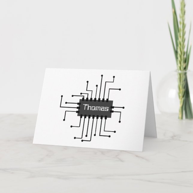 Carte Image de puce IC de l'ordinateur personnalisé (Devant)