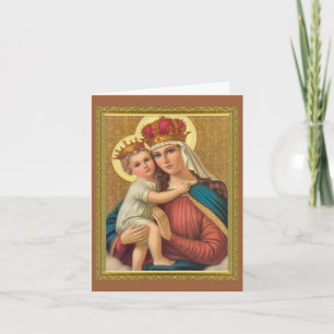 CARTE IMAGE DÉVOTIONNELLE DE NOTRE-DAME DU REMÈDE