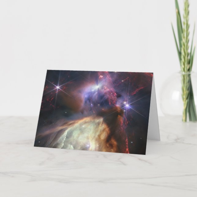 Carte Image JWST des étoiles de Rho Ophiuchi (Devant)