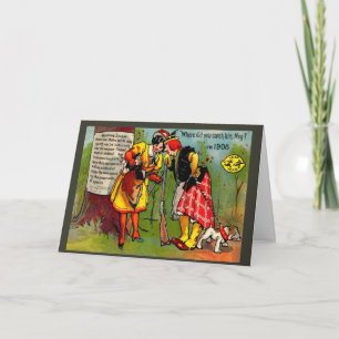 Carte Image vintage de reproduction, année bissextile