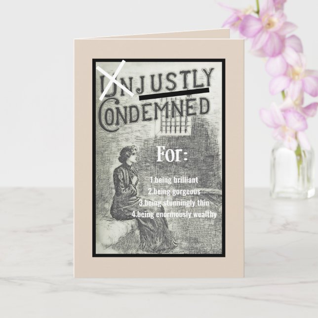 Carte Image Vintage/Humour/Amitié/Comment Es-Tu ? (Orchidée)