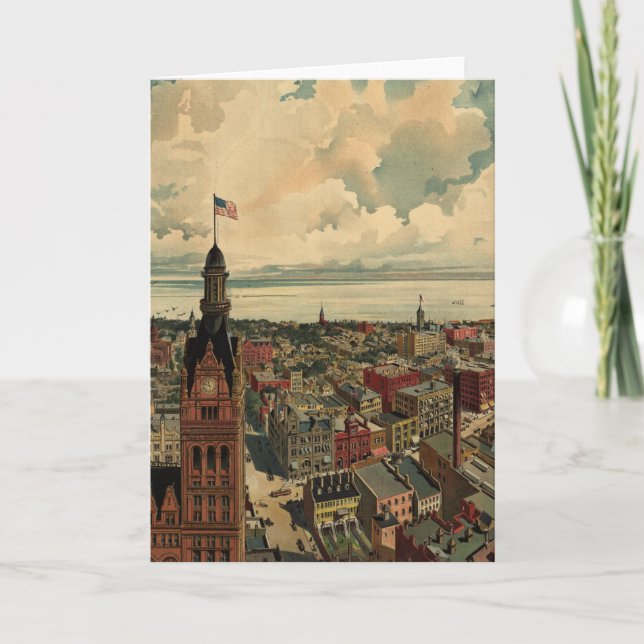 Carte imagée vintage de WI de Milwaukee (1898) (Devant)
