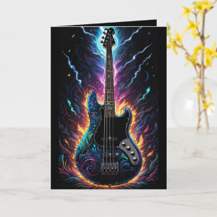 Carte Imaginaire Basse électrique Basse guitare Blank