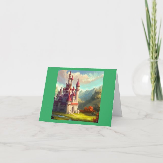 Carte Imaginaire Château Joyeux Paysage 1 (Devant)
