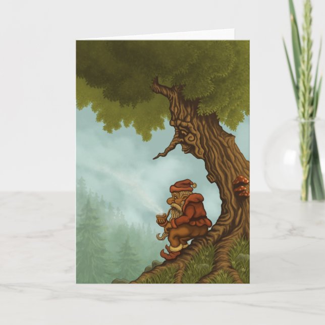 Carte imaginaire d'arbre heureux (Devant)