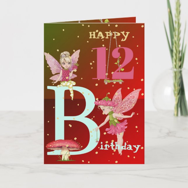 Carte Imaginaire de champignons Fées Gold Age Card (Devant)