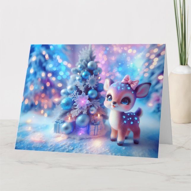 Carte Imaginaire de Noël de Baby Deer (Devant)