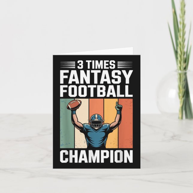 Carte Imaginaire Football Funny 3 Champion du temps (Devant)