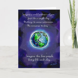 Carte Imaginez un monde sans religion