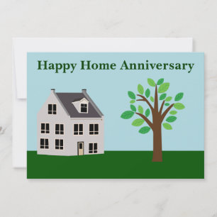 Carte Immobilier Happy Home Anniversaire Personnalisé Im