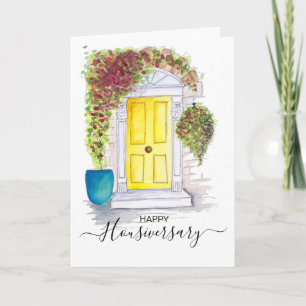 Carte immobilier Joyeux anniversaire de maison porte jau