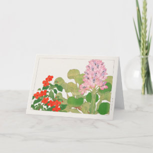 Carte Impatiens, Hyacinthe aquatique par Tanigami Konan
