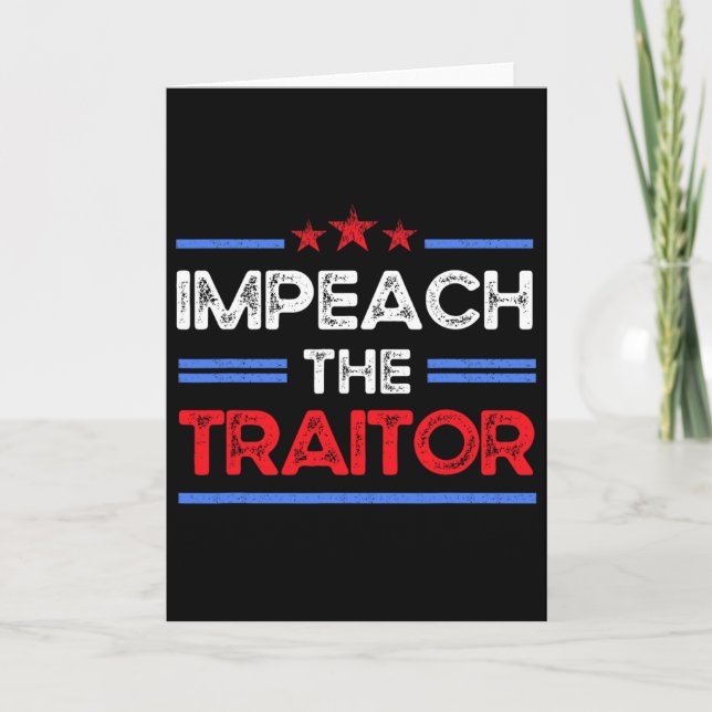 Carte Impeachment de Trump  (Devant)
