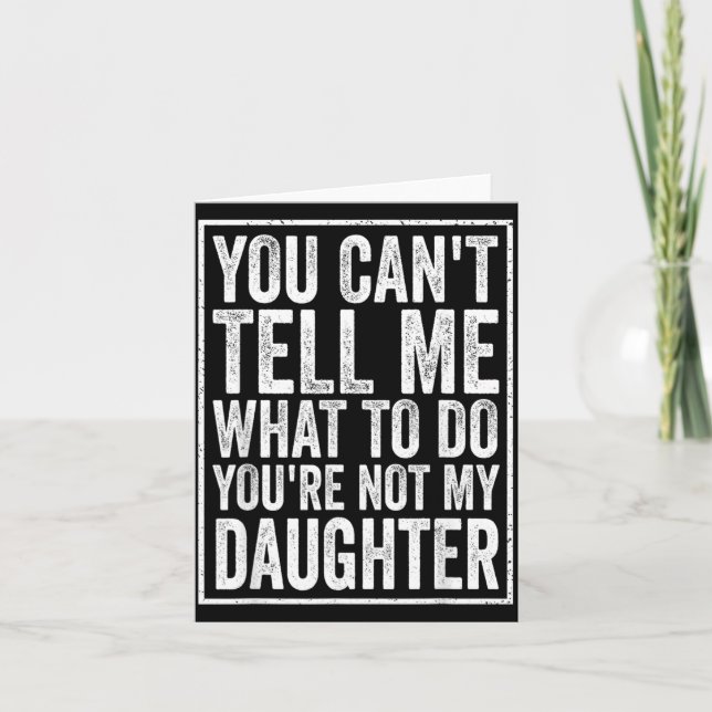 Carte Impossible de dire quoi faire Fille Fête des Pères (Devant)