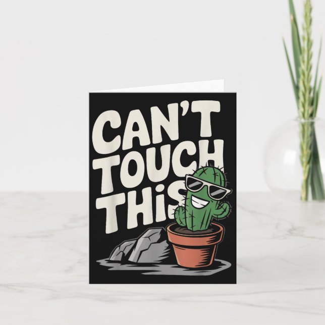 Carte Impossible de toucher ce Cool Cactus (Devant)