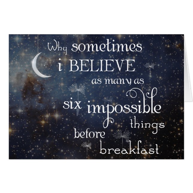 Carte impossible d'étoiles de choses (Devant horizontal)