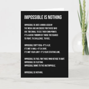 Carte Impossible N'Est Rien, Gym, Hustère, Succès, Grind