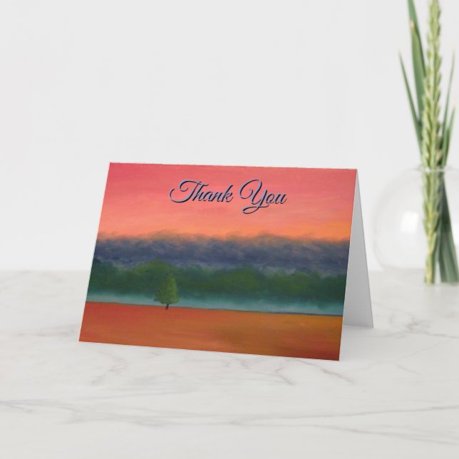 Carte Impression agricole pittoresque en rouge violet ve (Devant)