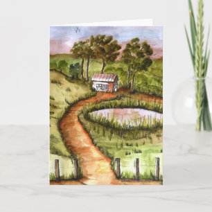 Carte Impression d'art populaire, Petit Art, Cabine, Boi