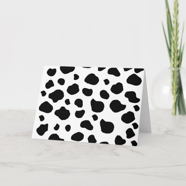 Carte Impression De Vache, Motif De Vache, Spots De Vach (Devant)